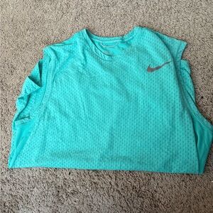 Nike Women's Turquoise Sleeveless Top